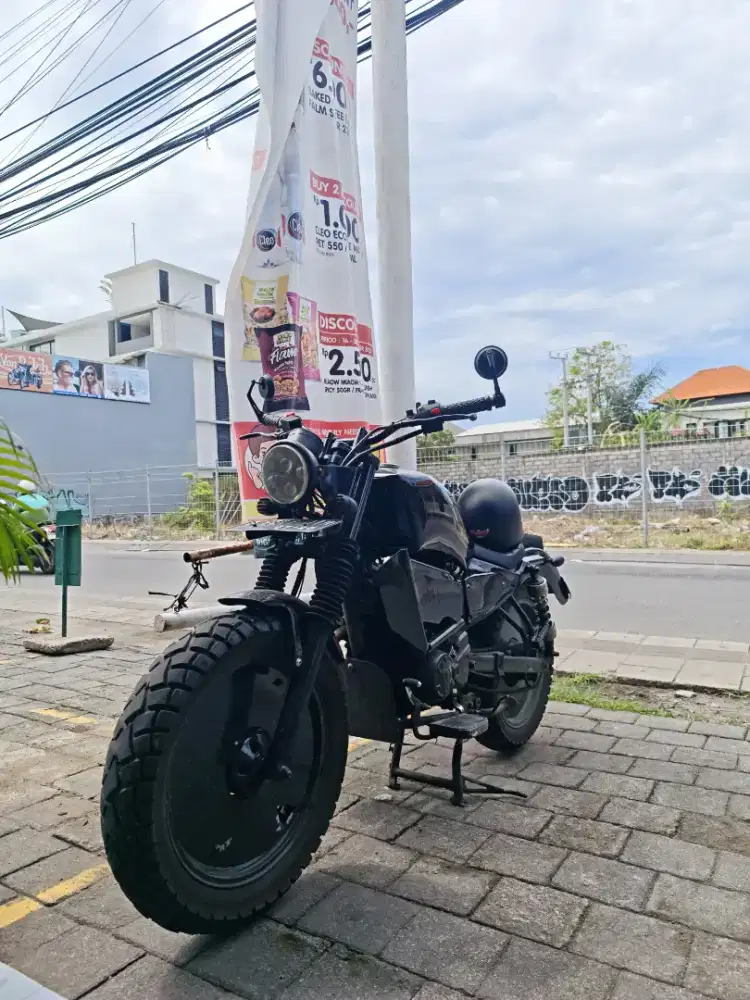 Byson 150 Custom Bobber | Tanki Baru | Bonus Saddle Bag