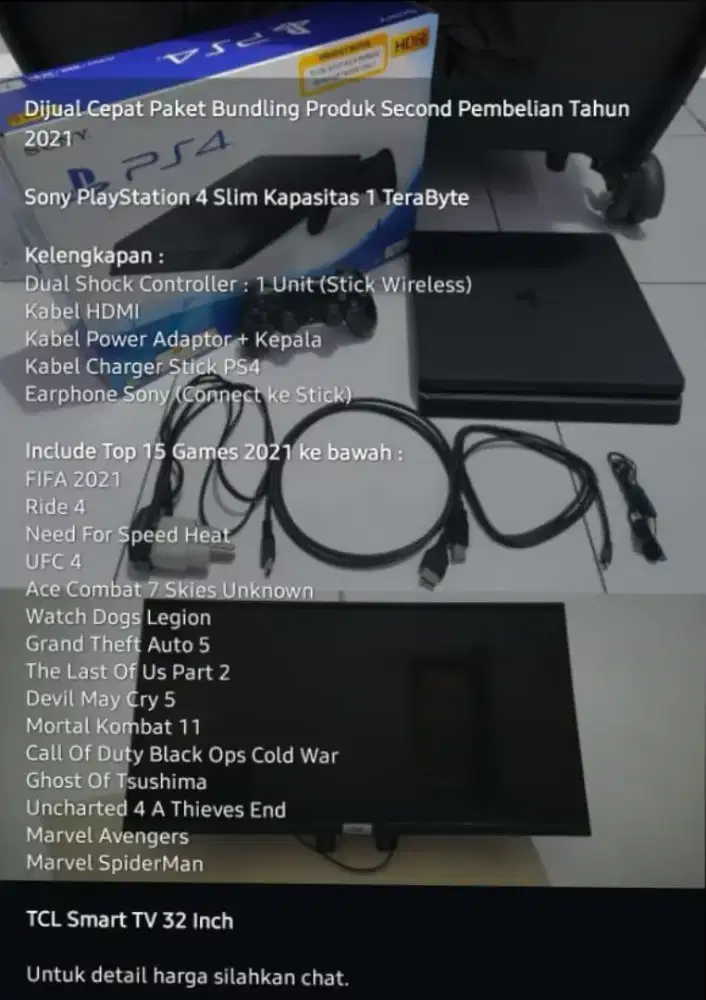 PS 4 SLIM 1TB 3,9jt nego