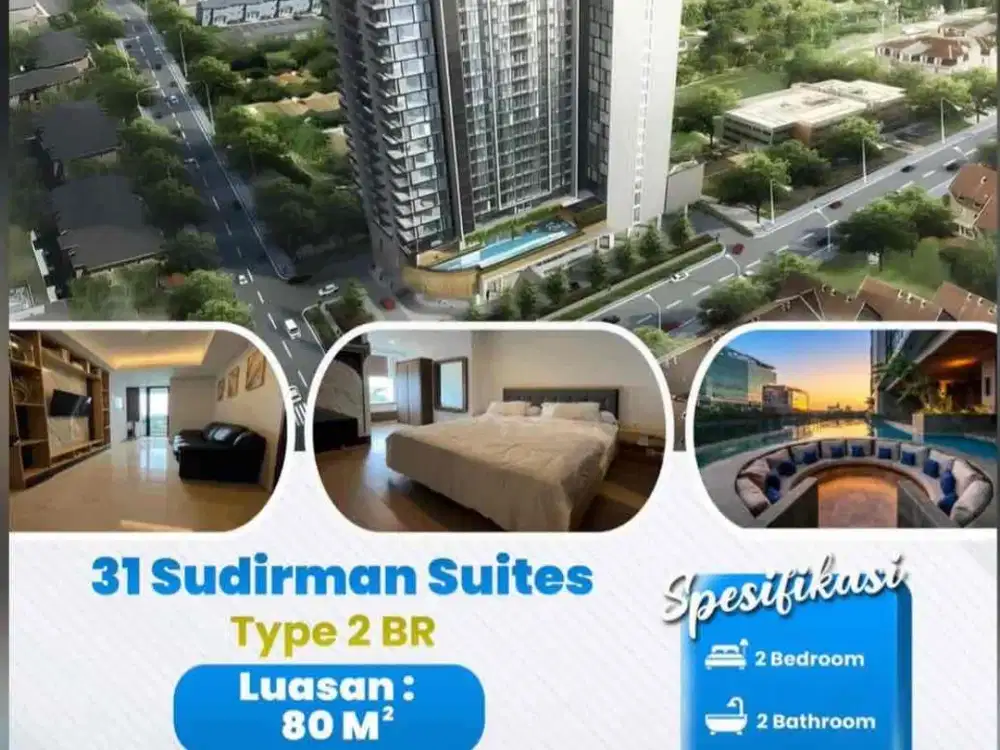 dijual cepat apartment 31 sudirman suites full furnish lokasi starategis lantai 8