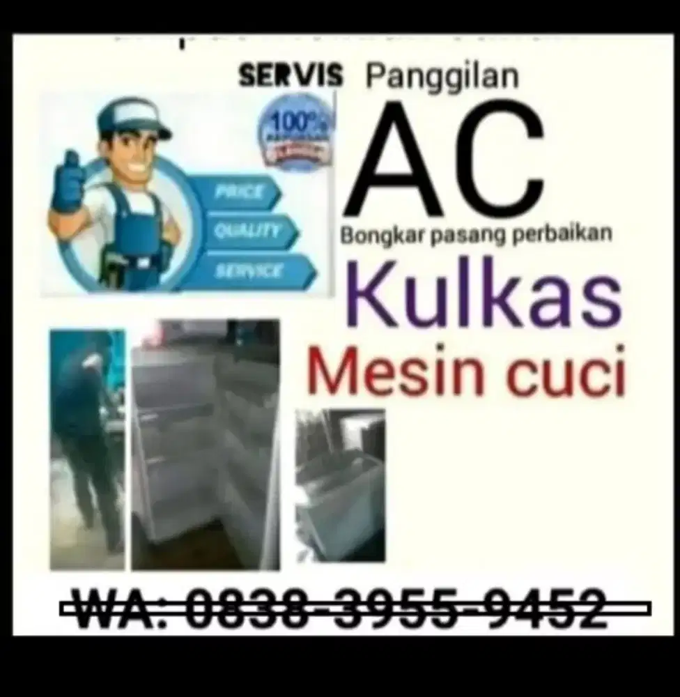 Servis Ac kulkas mesin cuci