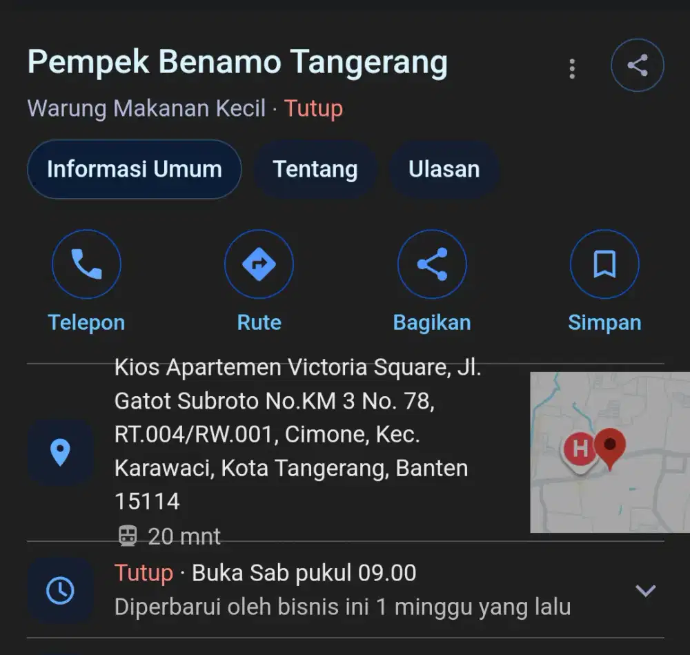 BUTUH PENJAGA KIOS MAKANAN DI CIMONE