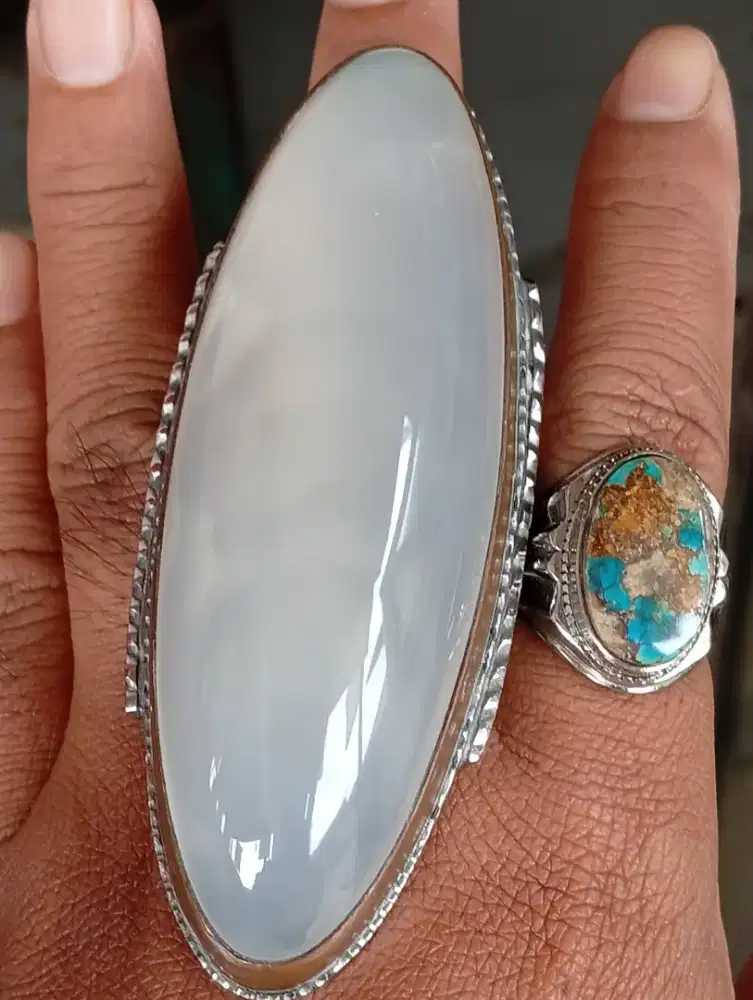 Batu cincin siap pakai anggur model pandan jumbo