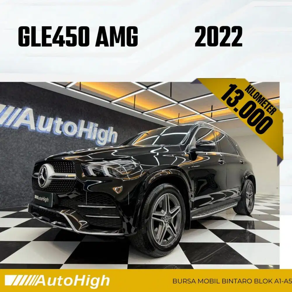 DP10% [Km13.000] GLE450 AMG 2022 Black / GLE 450 Reg 2021 #AUTOHIGH