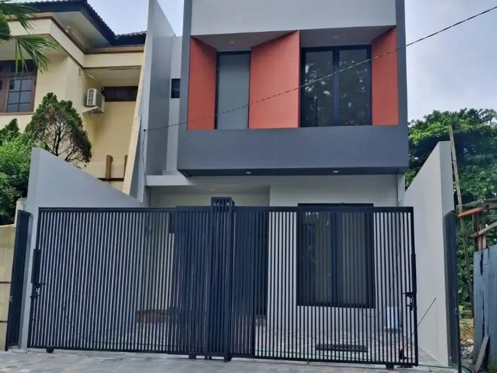 Rumah Manyar ,Baru Modern Minimalis Surabaya Row Jalan Lebar