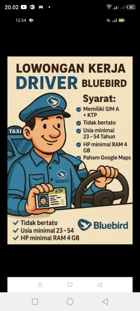membutuhkan driver online