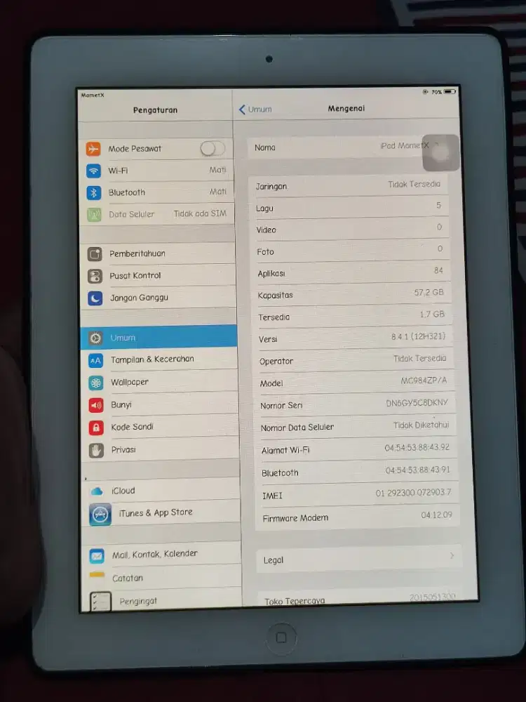 Ipad gen 2 64GB wifi