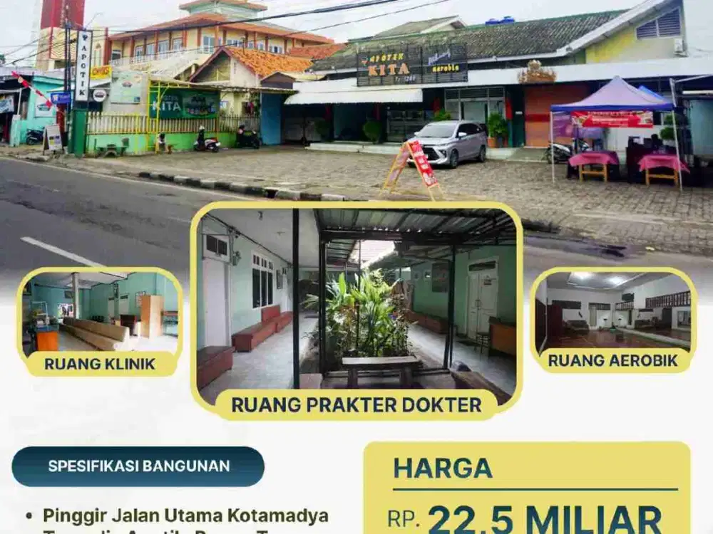 APOTIK DAN BANGUNAN PINGGIR JALAN JALUR 2 TEUKU UMAR KEDATON DIJUAL