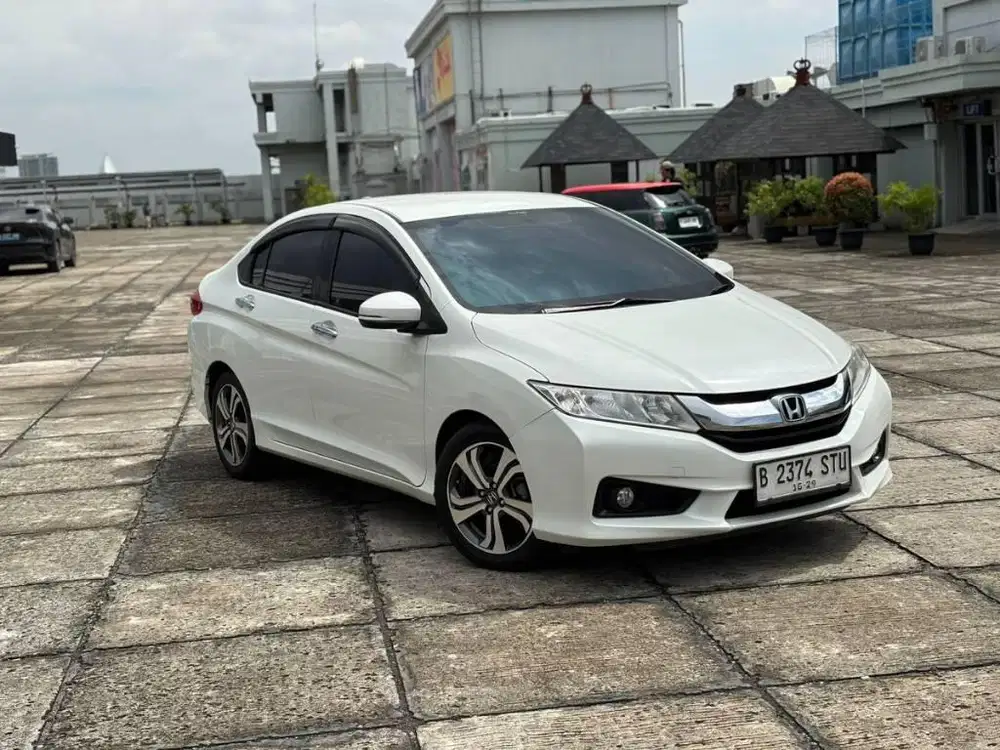 ‼️low odo‼️dp15 Honda City E jazz RS CVT Putih 2014 2015