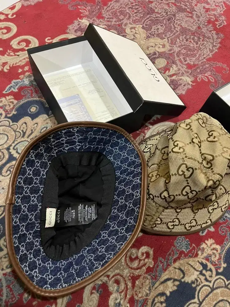 Topi bucket brand gucci miror