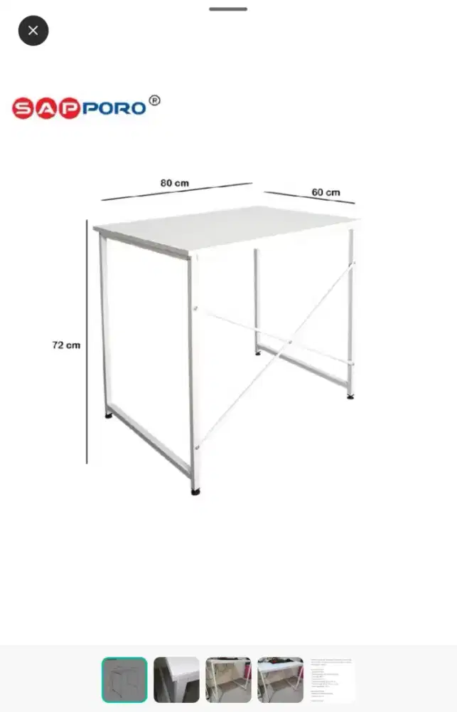 Meja belajar/meja kerja/meja/meja putih