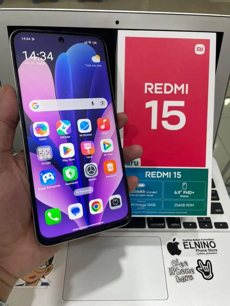 redmi 15 8/256 silver resmi