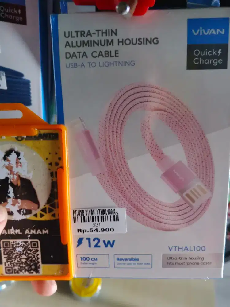 KABEL DATA VIVAN USB A to LIGHTNING VTHAL100