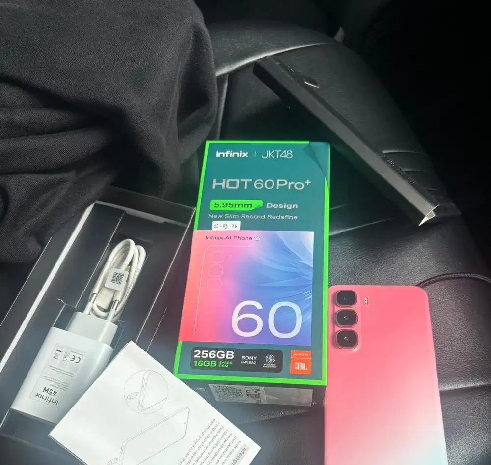 Infinix hot 60 pro+ 8/256 garansi sept 2027, Warna Coral Tides