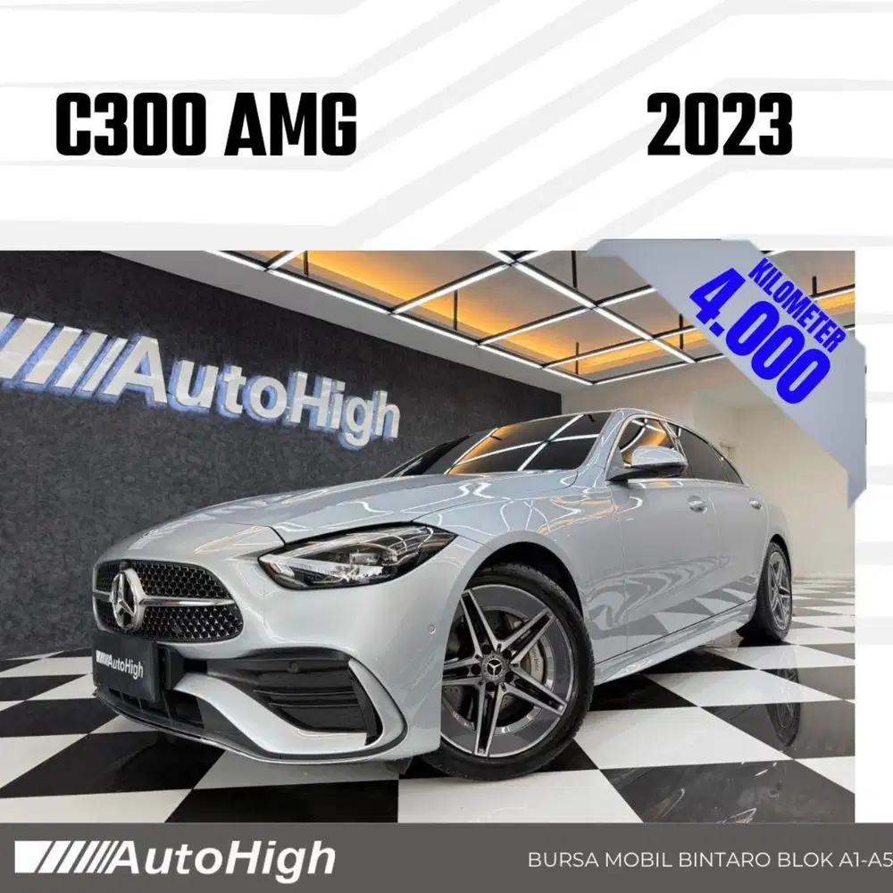 DP10% [Km4.000] C300 AMG 2023 Silver Reg 2024 #AUTOHIGH