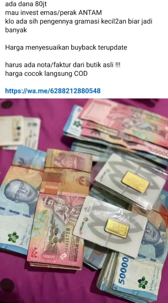 Siap tampung perak dan emas