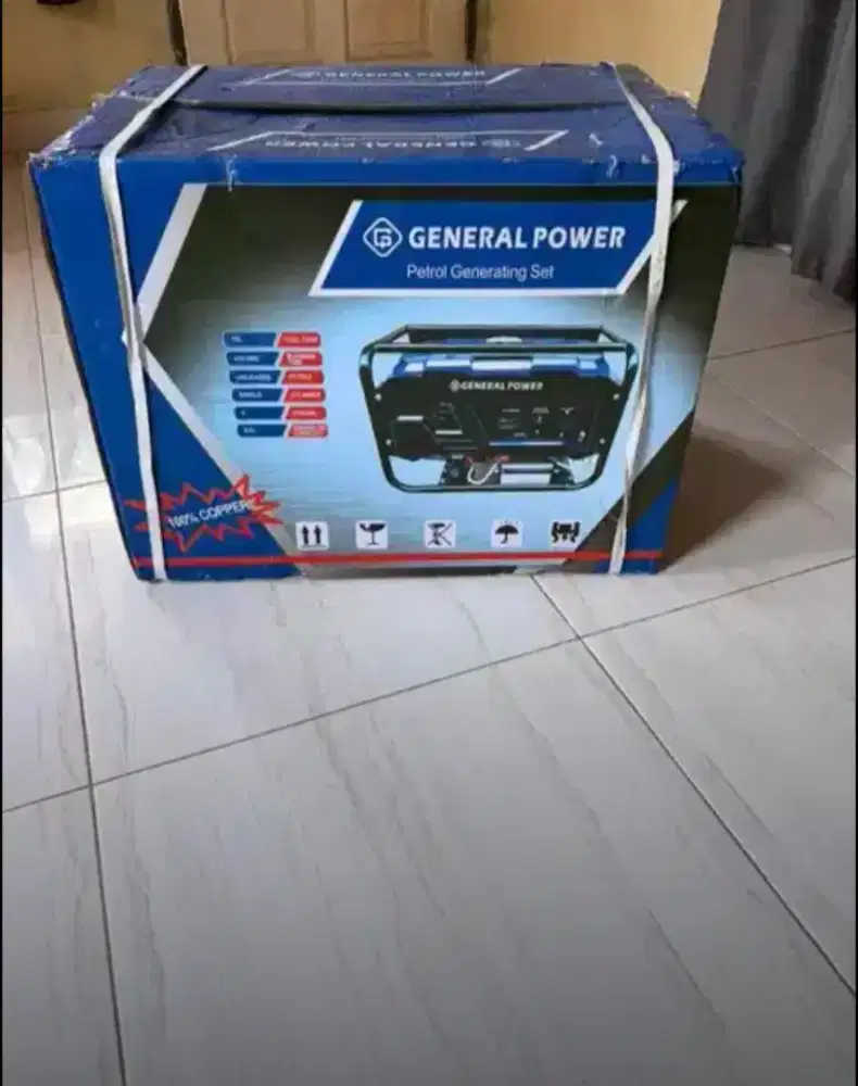 Genset dan kulkas Sharp