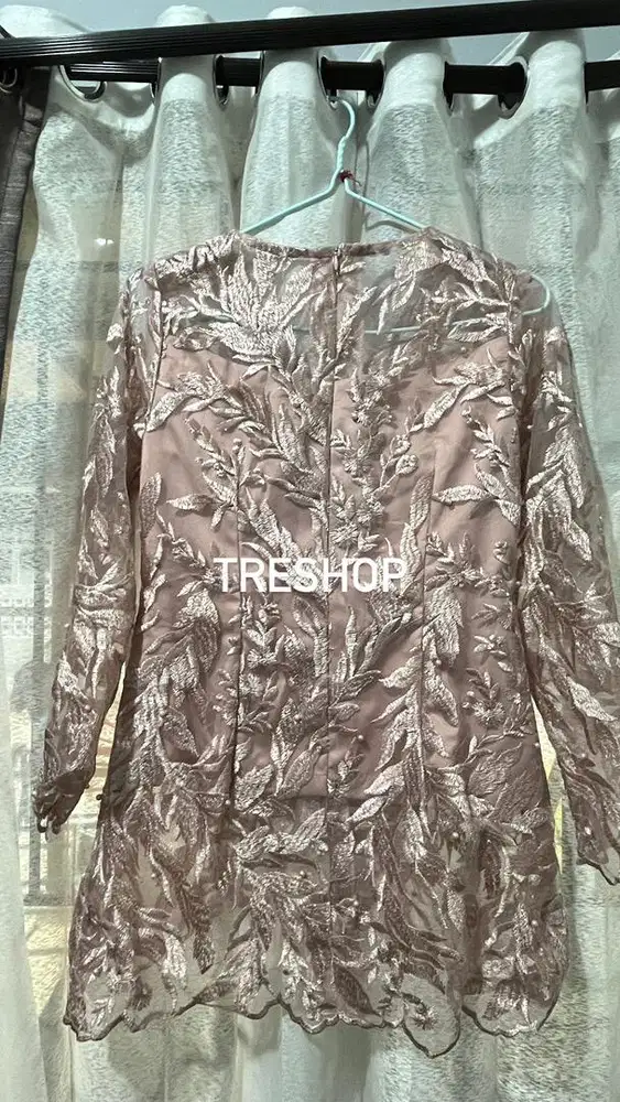 kabaya wisuda payet, janggan