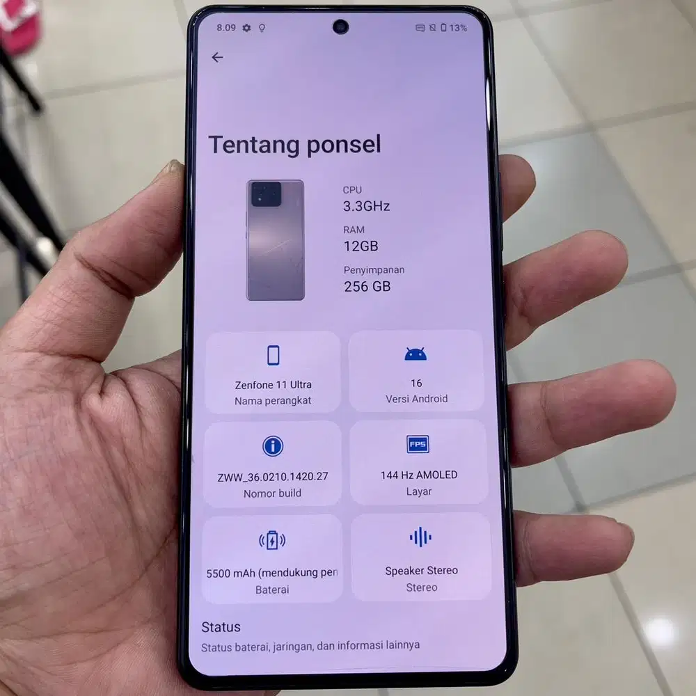 Asus zenfone 11 ultra ram 12 / 256 resmi fullset ori