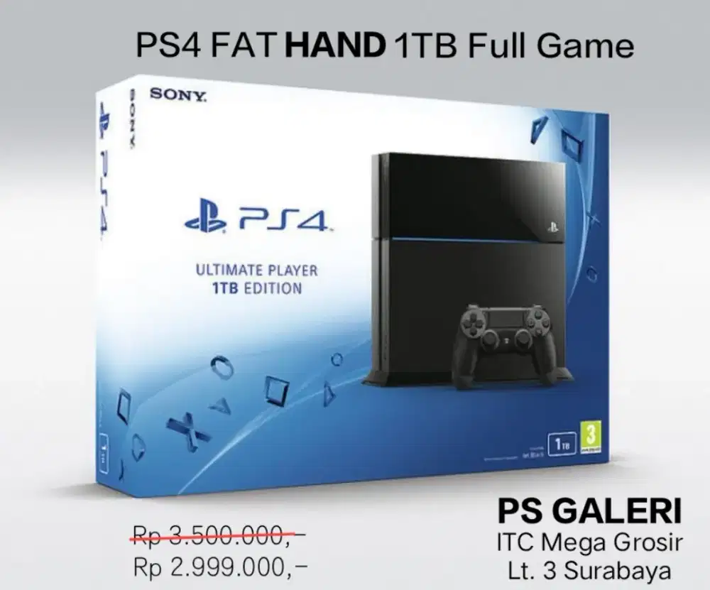 PS4 FAT HAND 1TB Full Game