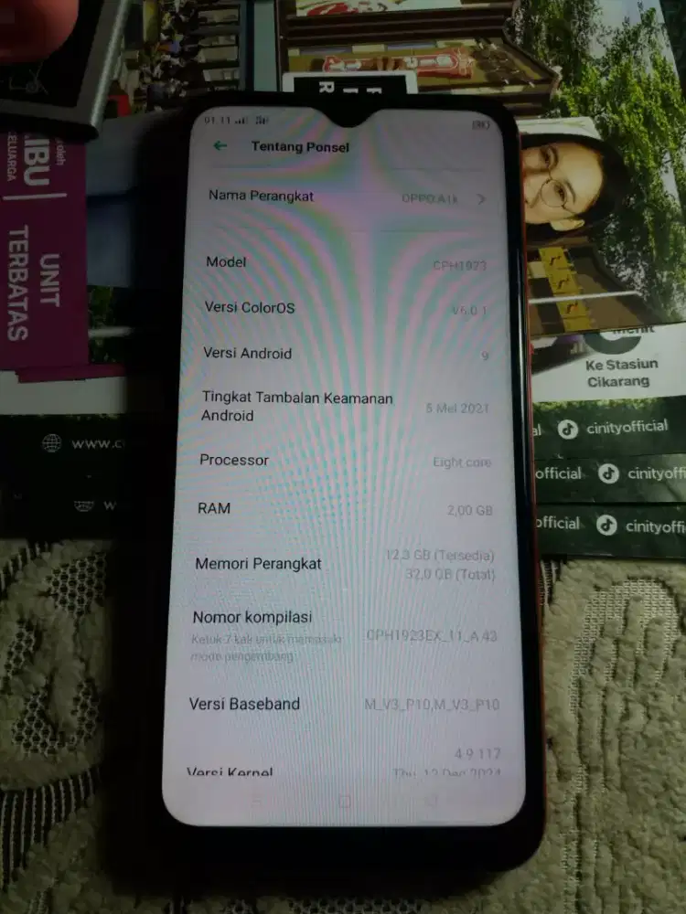 Oppo a1k mulus normal