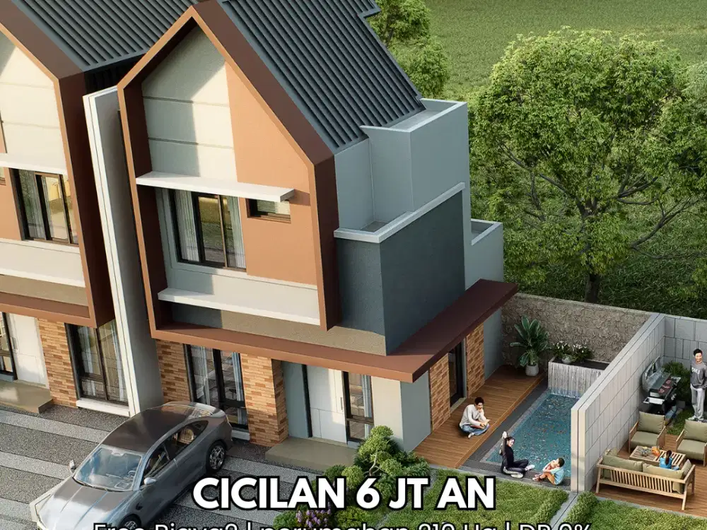 TERLARIS!!!rumah ready unit lebar 9 meter di dalam kawasan hijau 210 hektar Dekat tol & stasiun BSD