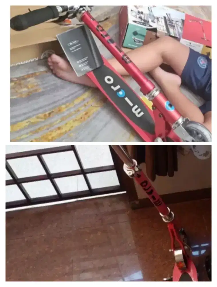 Skuter micro full stainles steel dari Ace hardware