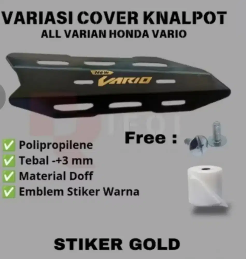 Cover knalpot Honda Vario125 new