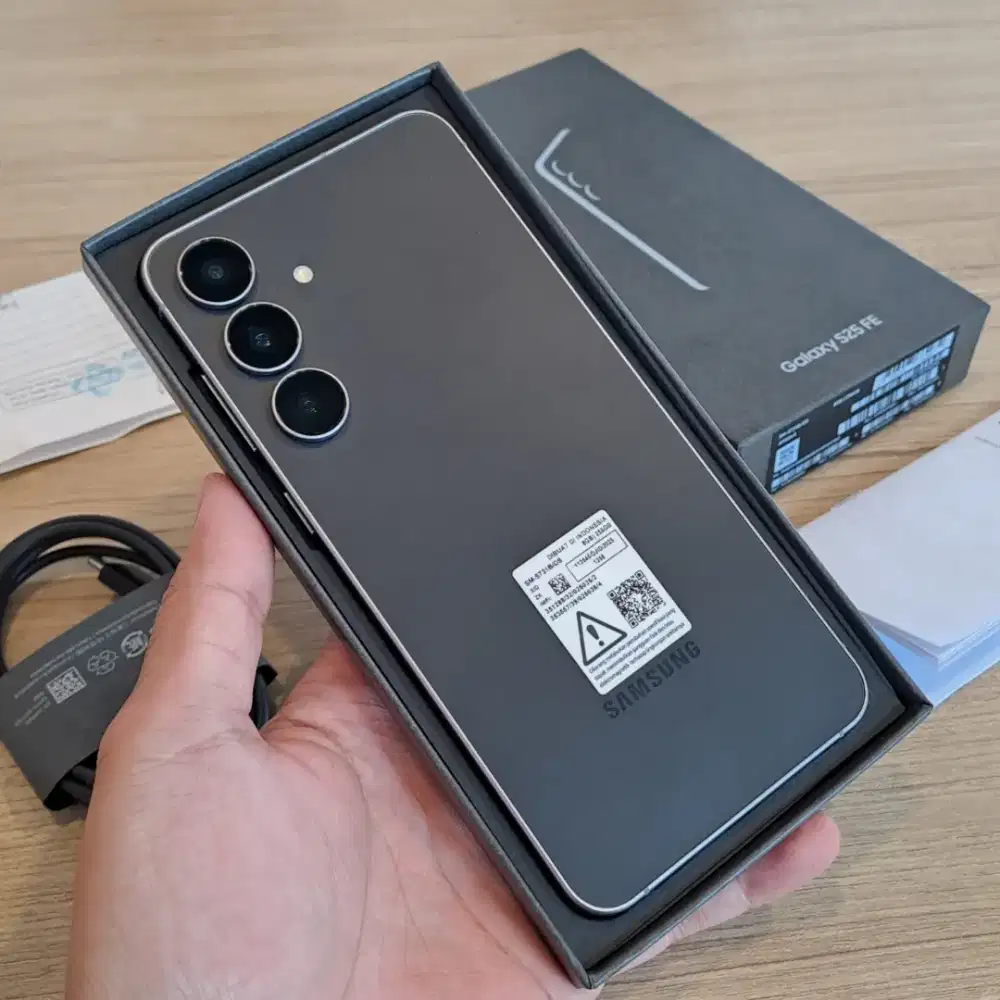 Samsung S25 FE 5G 256 SEIN Jetblack Fullset ORI Baru Sebulanan Mulus