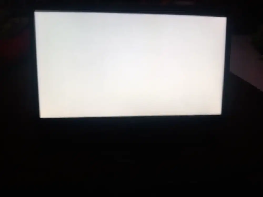 Monitor LG 20 gambar blank putih