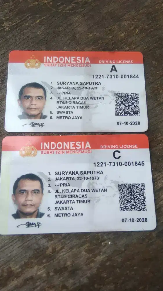 Saya cari pekerjaan supir/driver pribadi, freelance, operasional