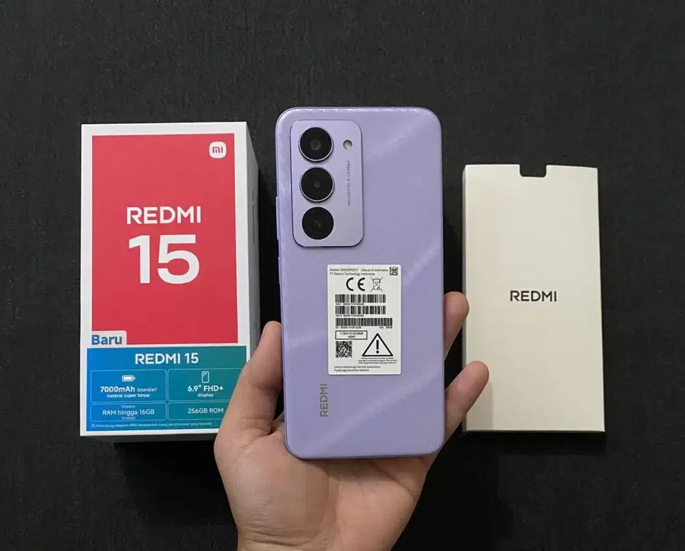 Xiaomi Redmi 15 8/256 Fullsheet Mulus Garansi Resmi