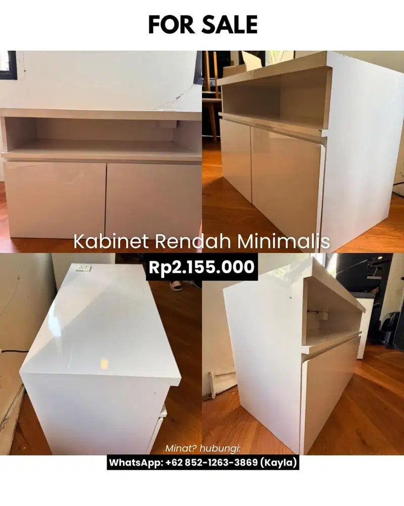 KABINET / RAK PENDEK PUTIH