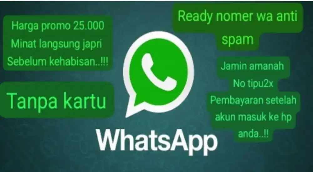 Ready akun wa anti spam