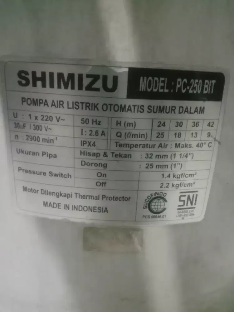 Mesin pompa air jet pam