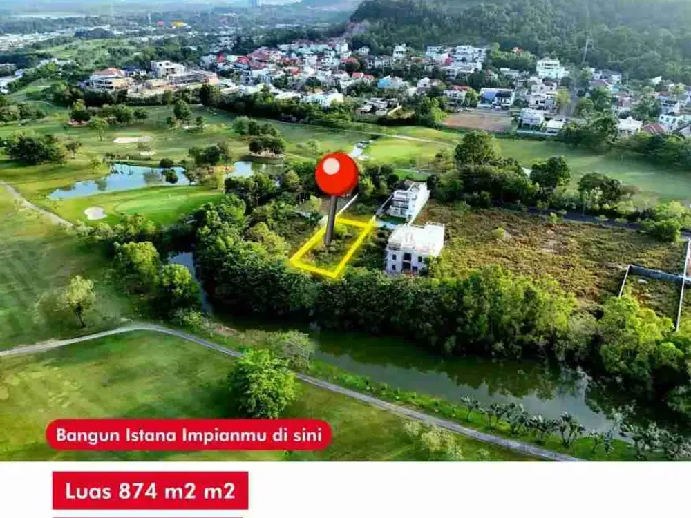 dijual kavling cantik 874m2, the Golf Residence Sukajadi Batam