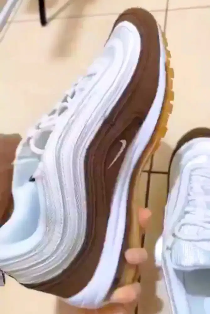 Nike Air max 97 white brown size 43 insole 29cm