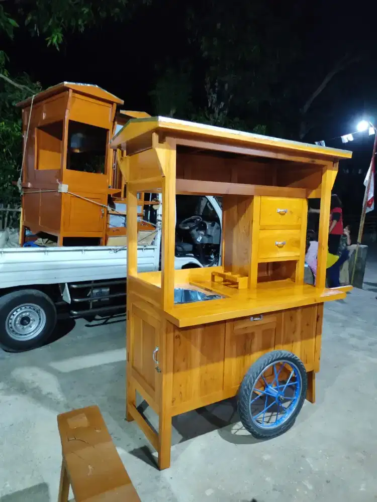 Gerobak Angkringan jg Melayani Pesanan Grobak Bakso Mie Bubur Sate dlL