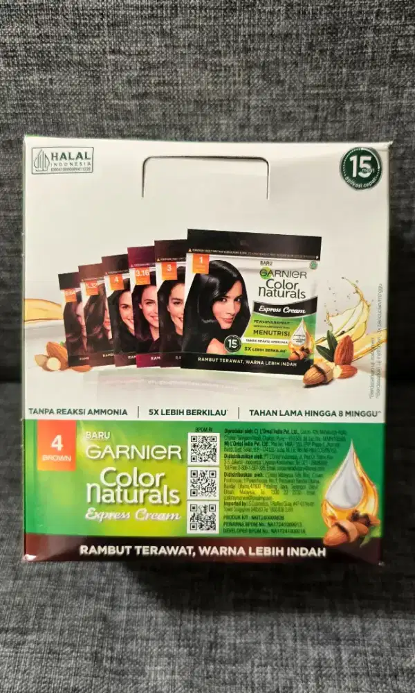 Cat rambut garnier 1dus isi 4
