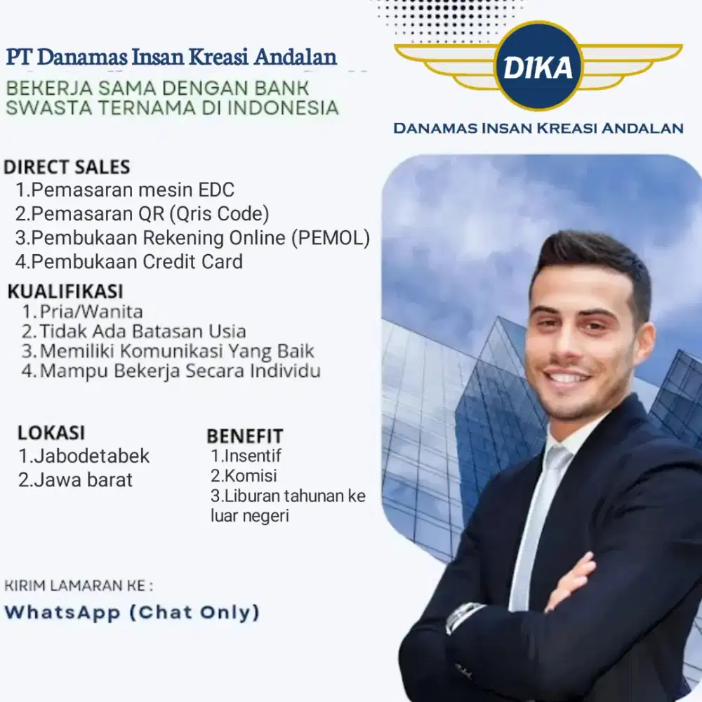 Direct sales Qris dan EDC Bank ternama