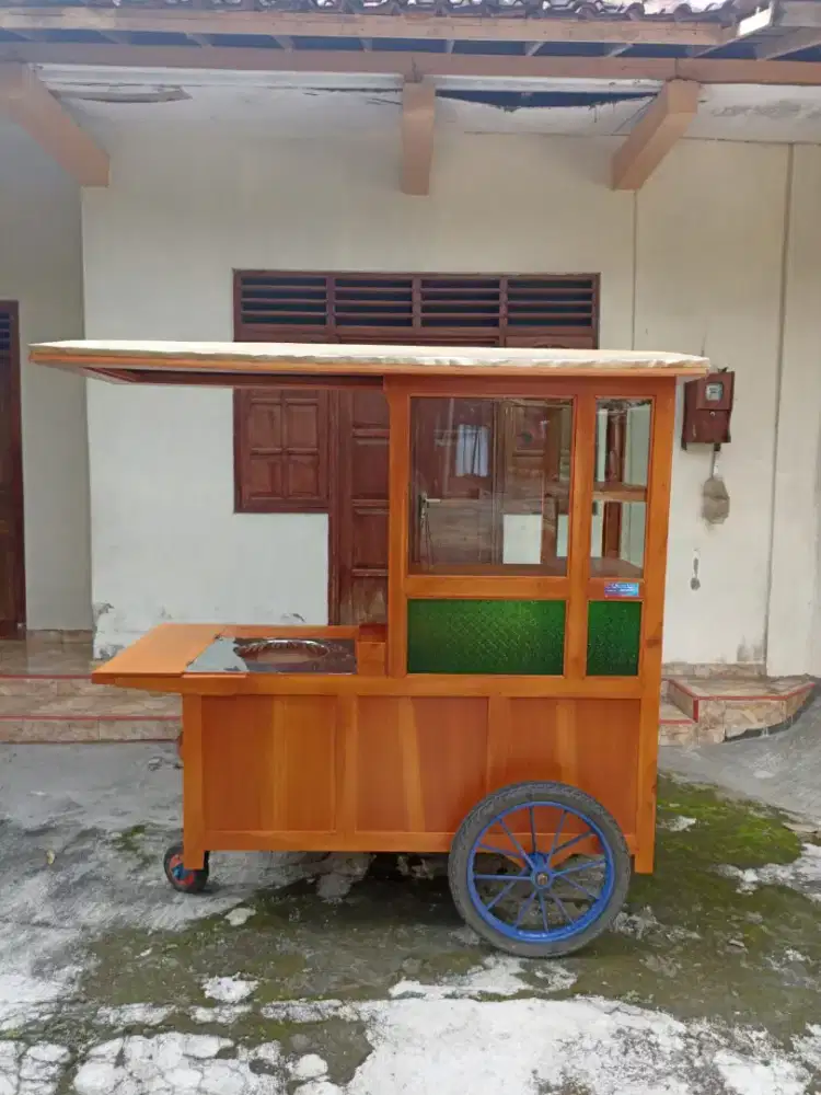 Gerobak Angkringan Bakso Mie Ayam PeceL Bubur Sate Martabak Ronde dlL