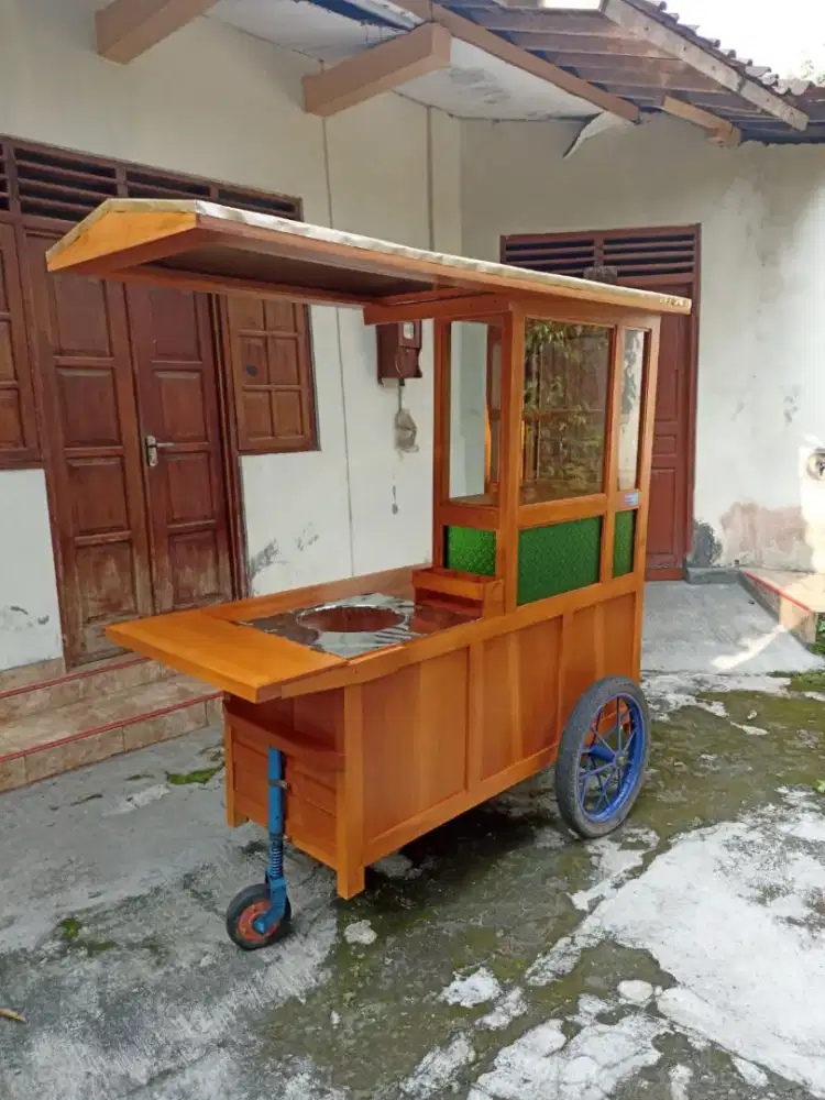 Gerobak Angkringan Bakso Mie Ayam PeceL Bubur Sate Martabak Ronde dlL