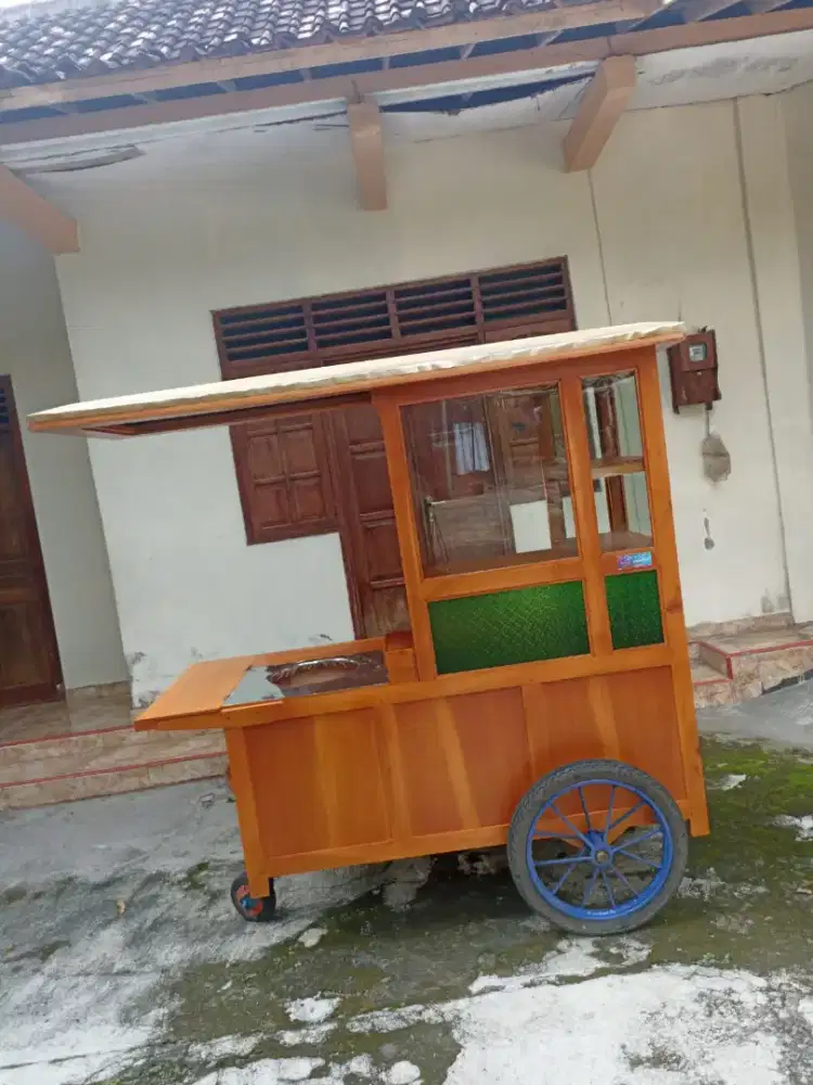 Gerobak Angkringan Bakso Mie Ayam PeceL Bubur Sate Martabak Ronde dlL