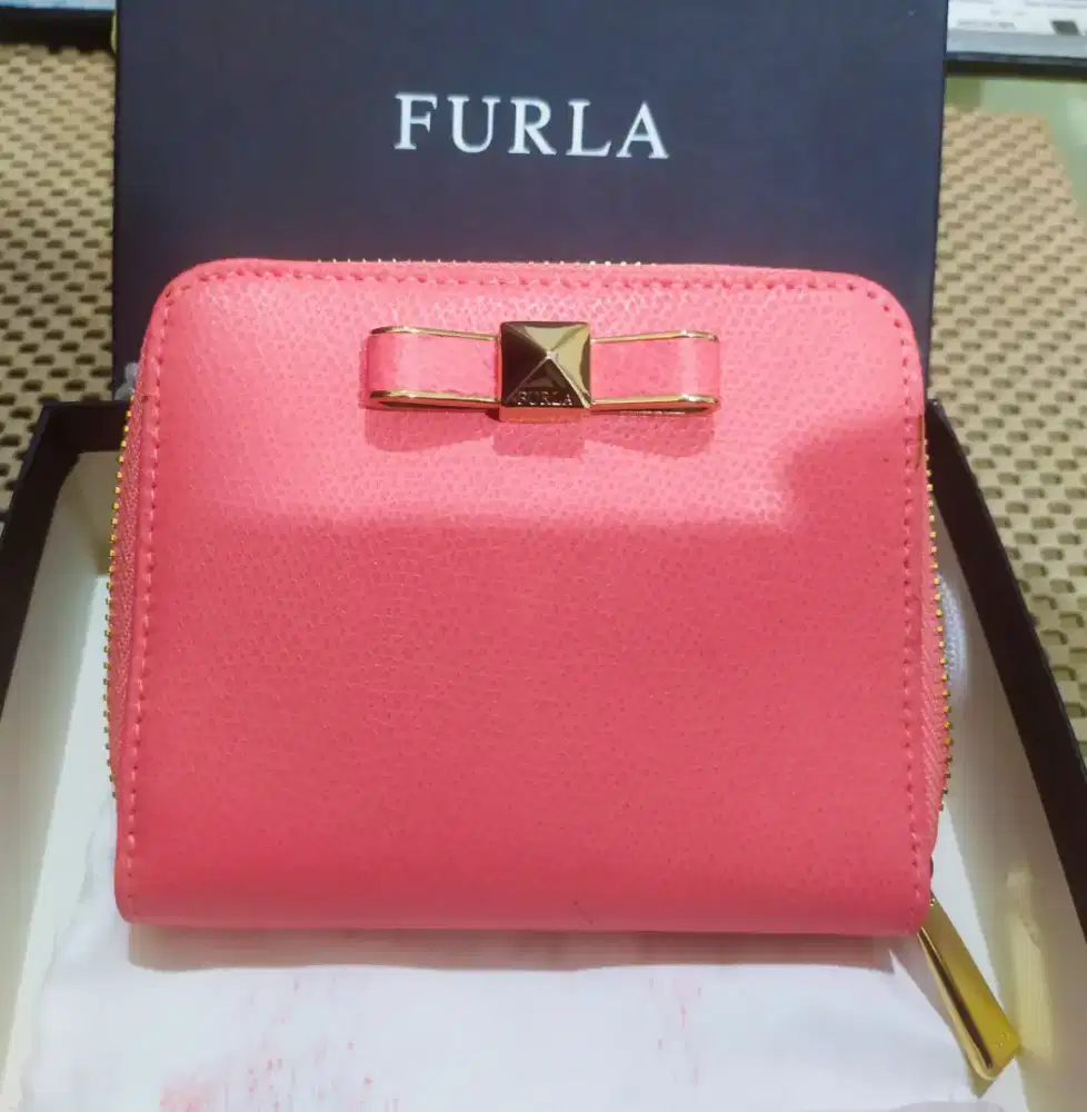 Jual Furla Chantilly fuxia /dusty pink tidak pernah pakai dr beli baru