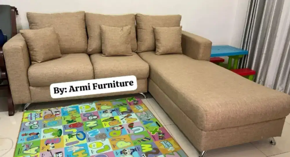 Sofa l slonjoran bisa custom model