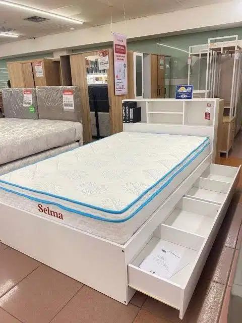 Jual tempat tidur model baru + Laci penyimpanan
