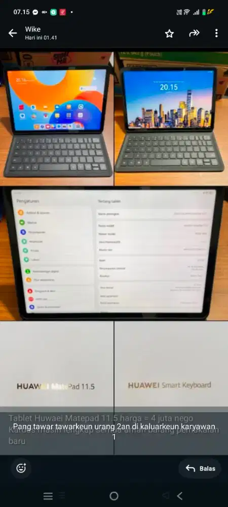 Huawei matepad 11.5 ram 8/6