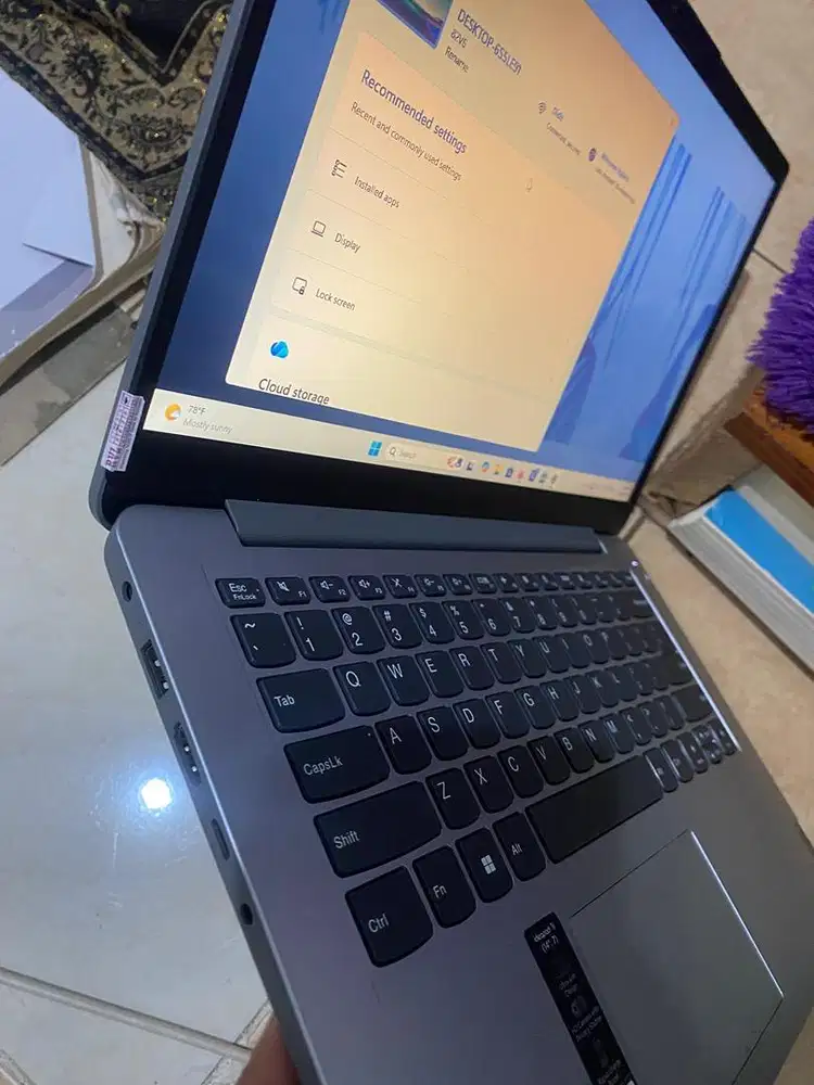 Lenovo Ideapad Slim 1 Intel N4020 4GB 512GB SSD 14.0 HD