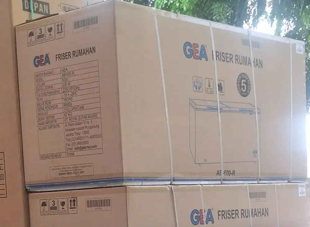 Freezer Box Gea 2 Pintu AB 600 R friser chest