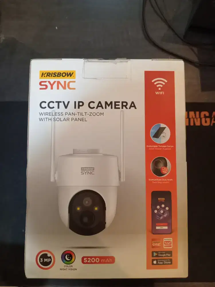 CCTV Krisbow SPEED24Q 3MP Solar Panel (Indoor/Outdoor)