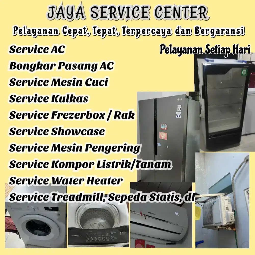 Service AC Kulkas Frezer Bongkar Pasang AC Servis Mesin Cuci Kenjeran